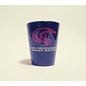 DON PRUDHOMME Snake Racing Black Glass Shot Glass